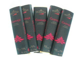 Valrhona French Gourmet Chocolate Bars "Guanaja" Dark Chocolate 70%, 10 Pack 10x0.7oz  Candy And Chocolate Bars  Grocery & Gourmet Food