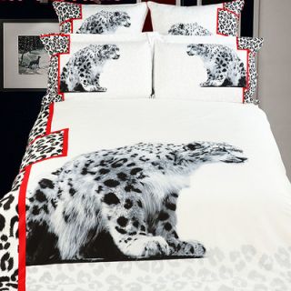 Dolce Mela White Cheetahs Duvet Cover Set