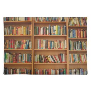 Bookshelf background placemat