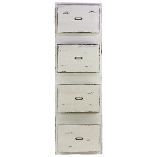 White Wooden Letter Organizer Urban Trends Collection Accent Pieces