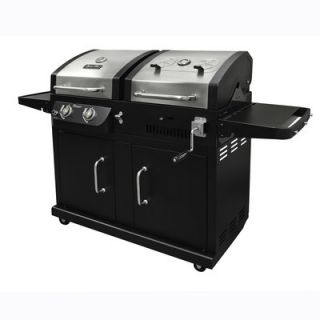 Dyna Glo 2 Burner Gas Grill with Adjustable Charcoal Tray