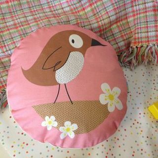 children's bird cushion by halfpinthome