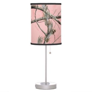Pink Tree Camo Lamp