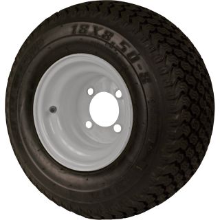 Golf Cart and Tractor Replacement Tire Assembly — 18 x 850 x 8  Turf Wheels