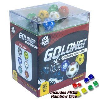 GoLong Football Dice Game   Travel Edition. Plus Free Rainbow Dice Electronics