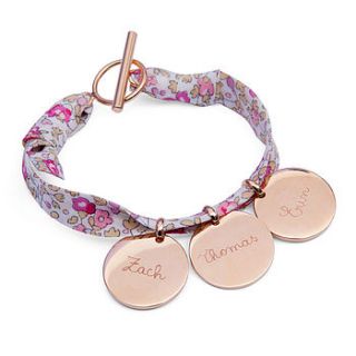 mother's personalised liberty charm bracelet by merci maman