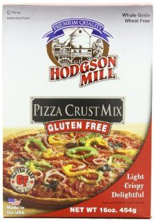 Hodgson Mill Gluten Free Pizza Crust Mix, 16 Ounce (Pack of 6)  Bread Mixes  Grocery & Gourmet Food