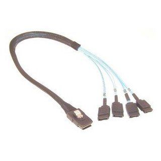 Micro Connectors F03 1620 Mini Sas Controller Cable Sff 8087 To Sata (4) X 1 Controller Based Fan Out Cable (1/2 Meter) Electronics