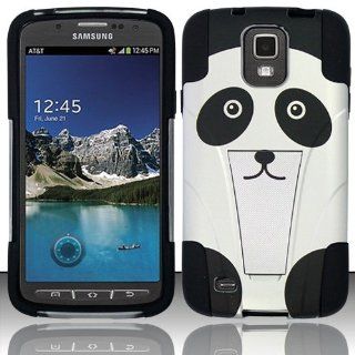 Panda Trifecta Hybrid Gel Case w/ Stand for Samsung Galaxy S4 Active i537 + Accessory Kit Cell Phones & Accessories
