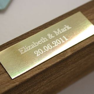 engraved plaque add on by bombus
