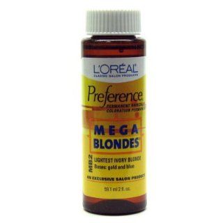 L'Oreal Preference # MB2 Mega Blonde Ivory Blonde  Chemical Hair Dyes  Beauty