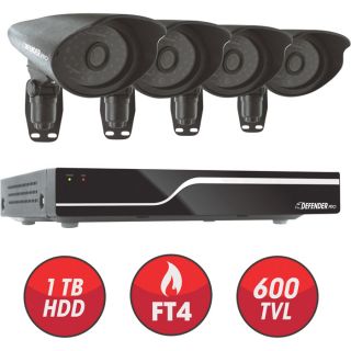 Sentinel DVR Surveillance System — 8-Channel Pro DVR with 4 High-Resolution Cameras, Model# 21112  Security Systems   Cameras