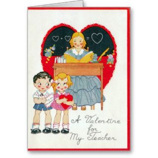 VALENTINES DAY GREETING CARDS FOR TEACHER   SCHOOL