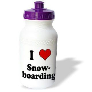 wb_173383_1 EvaDane   Funny Quotes   I love snowboarding. Heart.   Water Bottles  Sports & Outdoors
