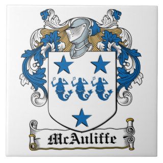 McAuliffe Family Crest Tiles