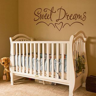 'sweet dreams' wall sticker quote by making statements