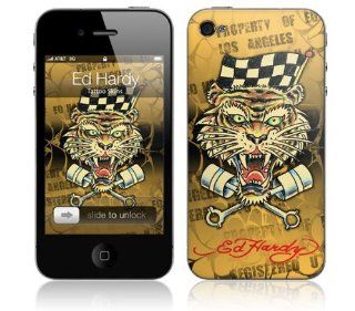 Zing Revolution MS EDHY100133 Ed Hardy   Race Tiger Cell Phone Cover Skin for iPhone 4/4S Cell Phones & Accessories