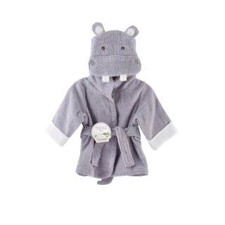 Baby Aspen "Hug alot amus" Hooded Hippo Robe, Lavender, 0 9 Months  Baby Girl Gift  Baby