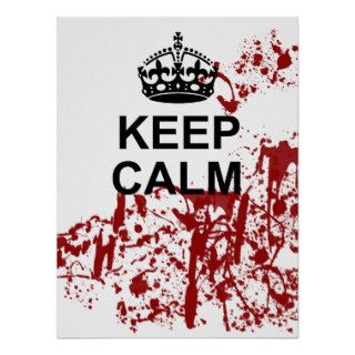 Keep Calm Zombie Apocalypse Poster