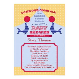 Circus Baby Shower Invitation