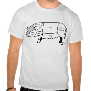Pork Diagram Tee Shirts