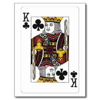 king of clubs postcards