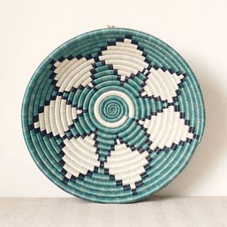 evergreen woven basket by happy piece