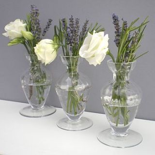 set of three glass vases by henry's future