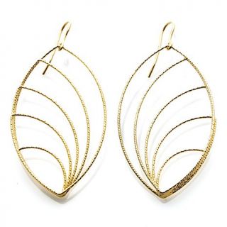 Bellezza "Ilartina" Bronze Diamond Cut Fancy Weave Drop Earrings