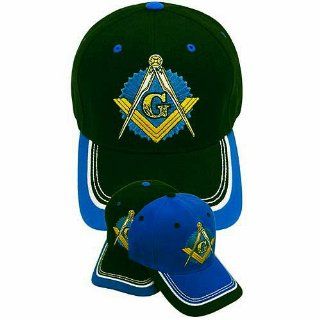Master Masonic Lodge Cap Royal Blue, with Black and White Hat Mason Masonic Lodge Baseball Cap 