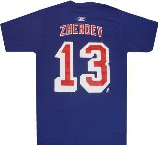 New York Rangers Nikolai Zherdev Name and Number T Shirt (XXL)  Sports Related Merchandise  Sports & Outdoors