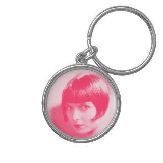 Louise Brooks in Pink Keychain