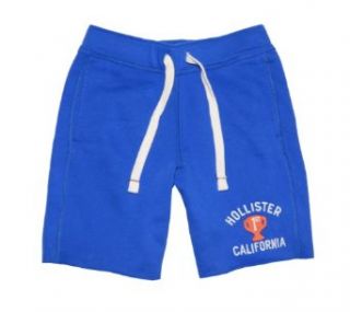 Hollister Men Athletic Fashion Logo Sweat Shorts (Blue, XS) at  Mens Clothing store