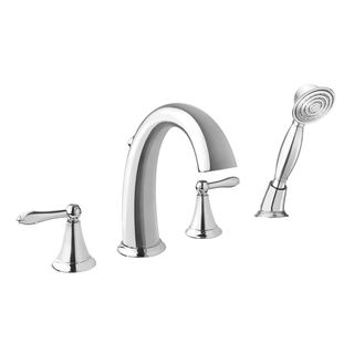 Fontaine Montbeliard Chrome Roman Tub Faucet with Handheld Shower Fontaine Bathroom Faucets