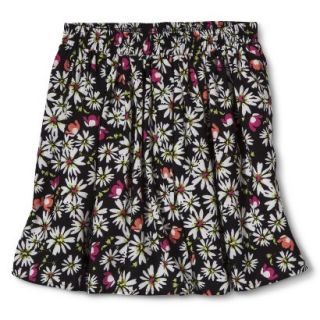 Mossimo Supply Co. Juniors Pleated Skirt   Floral L(11 13)