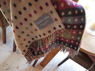 merino polka dots throws and cushions by lily&kirkby