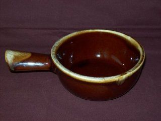 McCoy Pottery Brown Drip Handled Soup Bowl #7050  Other Products  