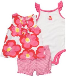Carter's Bodysuit Shorts 3 piece Outfit Set (NB 24M) Infant And Toddler Layette Sets Clothing