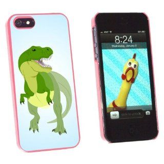 Graphics and More Tyrannosaurus Rex   T Rex Dinosaur Raptor Snap On Hard Protective Case for Apple iPhone 5/5s   Non Retail Packaging   Pink Cell Phones & Accessories