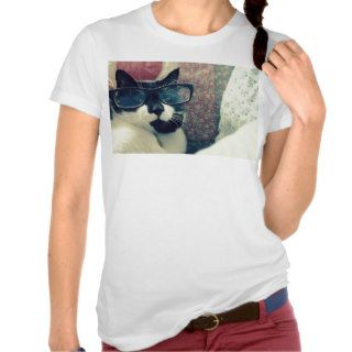 hipster cat tee shirt