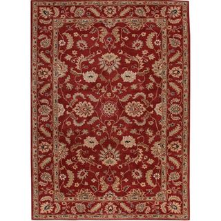 Hand tufted Traditional Oriental Red/ Orange Rug (12' x 15') JRCPL Oversized Rugs