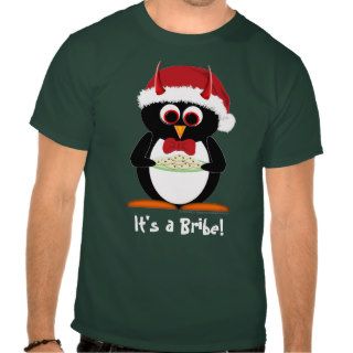 Evil Penguin Sweatshirt   Bribing Santa Naughty