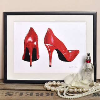 red shoes print by the alice tait shop