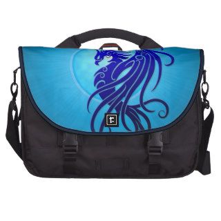 Blue Tribal Phoenix Laptop Bag