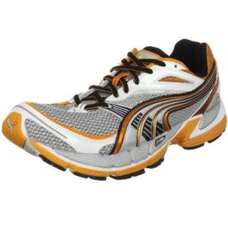 Puma Men's Complete Spectana Running Shoe, White/Puma Silver/Dark Cheddar, 10.5 D(M) US Shoes