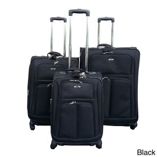 Kemyer 1000 Series 3 piece Expandable Spinner Upright Luggage Set