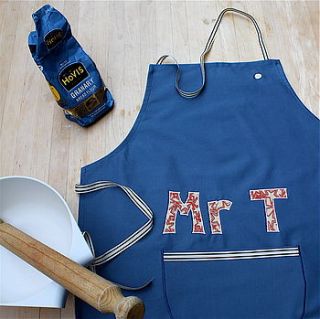 men's personalised apron by zozos