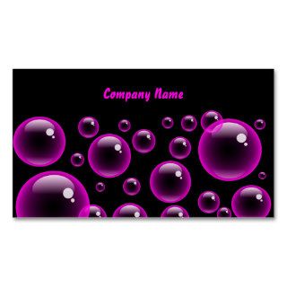 Pink Bubbles, Company Name Business Cards