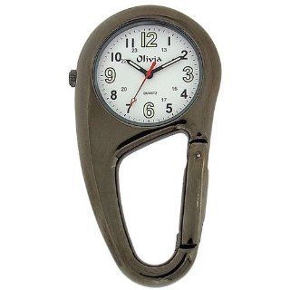 TOC Clip On Doctor Nurse Carabiner Gun Metal Pocket Fob Watch TOC55 Watches