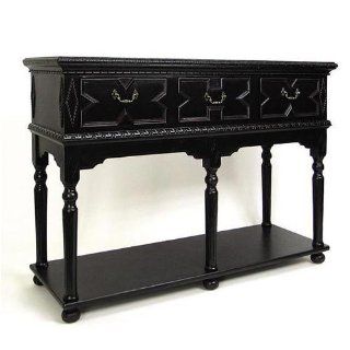 Shop Large Console Table (black) (38"H x 52"W x 18"D) at the  Furniture Store